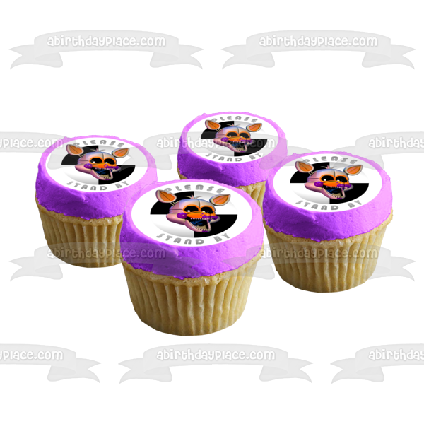 Five Nights at Freddy's Please Stand by Funtime Lolbit - Decoración comestible para tarta, imagen ABPID22059 