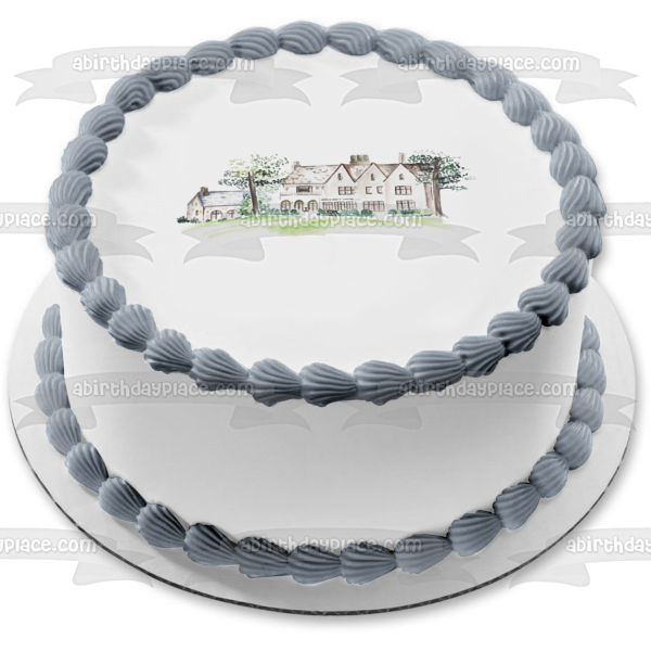 Cherokee Town &amp; Country Club dibujo adorno comestible para tarta imagen ABPID21868 