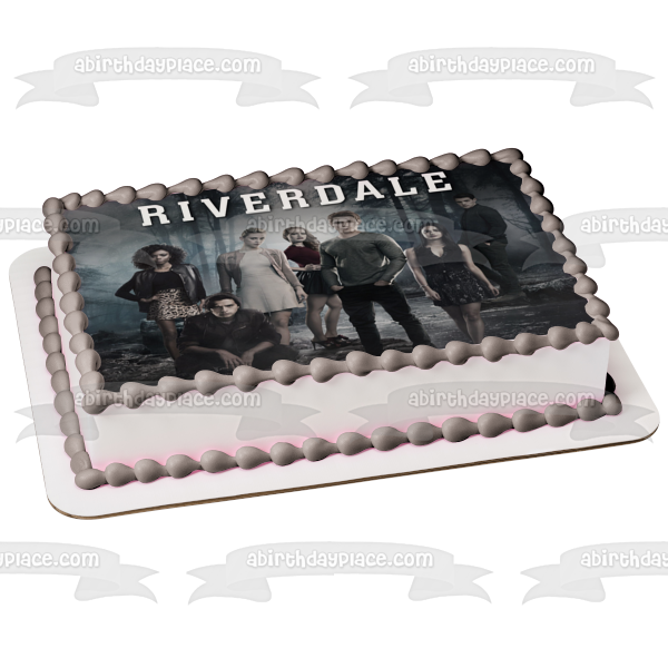 Archie Comics Riverdale Archie Andrews Veronica Lodge Jughead Jones Betty Cooper Josie McCoy Cheryl Blossom Edible Cake Topper Image ABPID21874