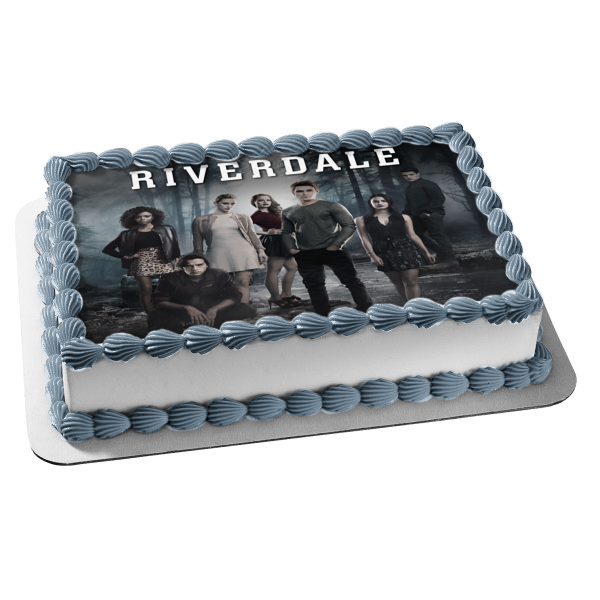 Archie Comics Riverdale Archie Andrews Veronica Lodge Jughead Jones Betty Cooper Josie McCoy Cheryl Blossom Edible Cake Topper Image ABPID21874