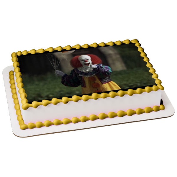 Stephen King It Pennywise Balloons Edible Cake Topper Image ABPID22091