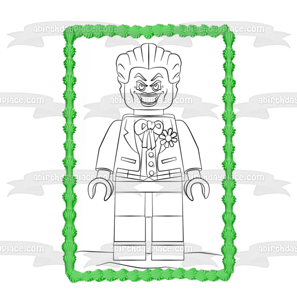 joker lego coloring page