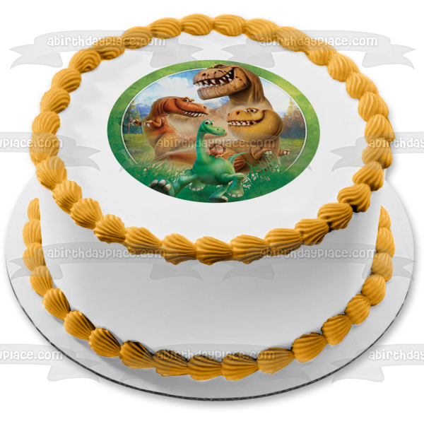 Disney Good Dinosaur Momma Ida Arlo Edible Cake Topper Image ABPID21892