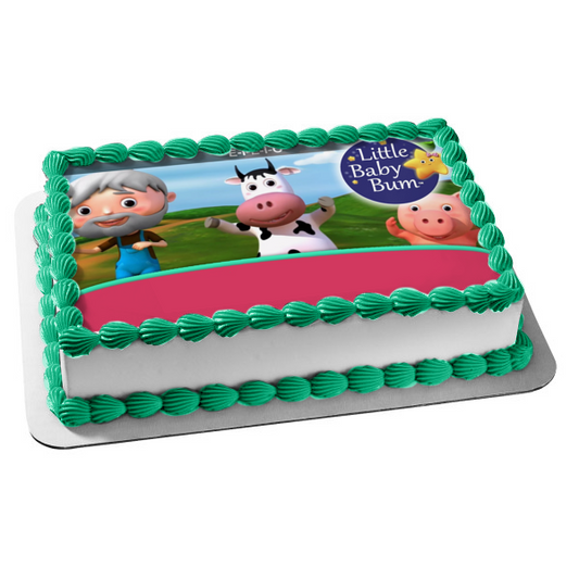 Little Baby Bum Lbb Cow Lbb Pig Twinkle The Star Edible Cake Topper Image ABPID22117