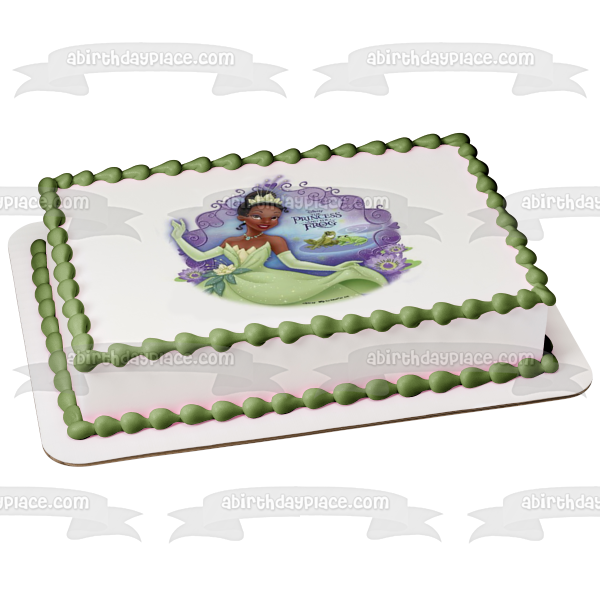 Adorno comestible para tarta de la princesa Tiana de Disney, la princesa y el sapo, imagen ABPID22131 