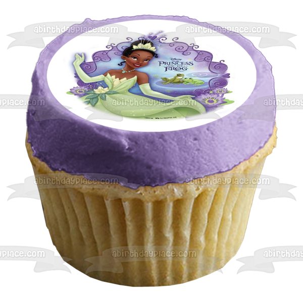 Adorno comestible para tarta de la princesa Tiana de Disney, la princesa y el sapo, imagen ABPID22131 