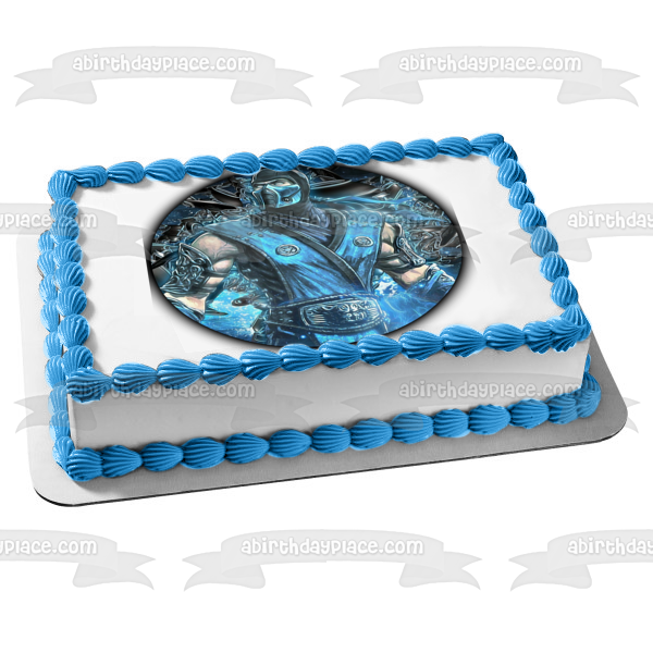 Mortal Kombat Sub-Zero Edible Cake Topper Image ABPID21919