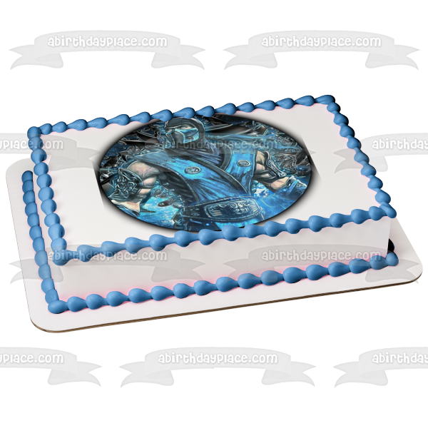 Mortal Kombat Sub-Zero Edible Cake Topper Image ABPID21919