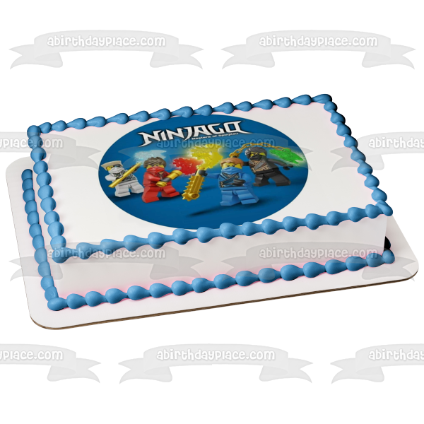 LEGO Ninjago Masters of Spinjitsu Kai Jay Edible Cake Topper Image ABPID21942