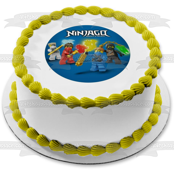 LEGO Ninjago Masters of Spinjitsu Kai Jay Edible Cake Topper Image ABPID21942