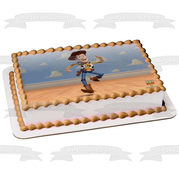 Toy Story 3 Woody Running Edible Cake Topper Image ABPID22163