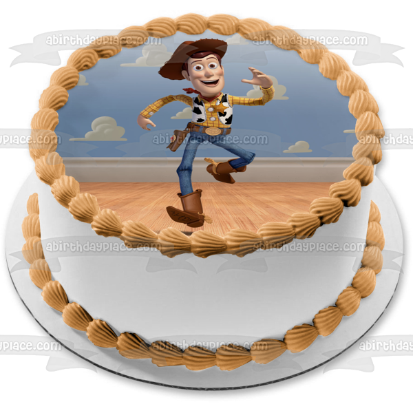 Toy Story 3 Woody Running Edible Cake Topper Image ABPID22163