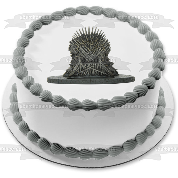 Game of Thrones Iron Throne Edible Cake Topper Image ABPID22310