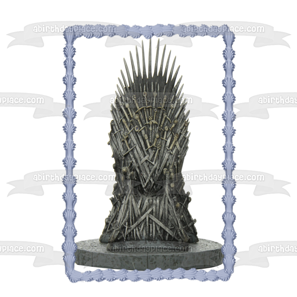 Game of Thrones Iron Throne Edible Cake Topper Image ABPID22310