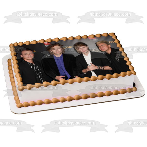 5 segundos de verano Luke Calum Ashton Michael Imagen comestible para decoración de tarta ABPID21971 