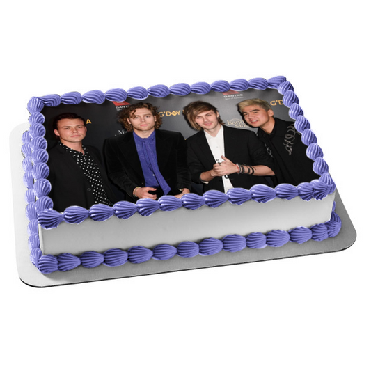 5 segundos de verano Luke Calum Ashton Michael Imagen comestible para decoración de tarta ABPID21971 