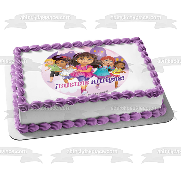 Dora and Friends Naiya Kate Alana Emma Edible Cake Topper Image ABPID21975