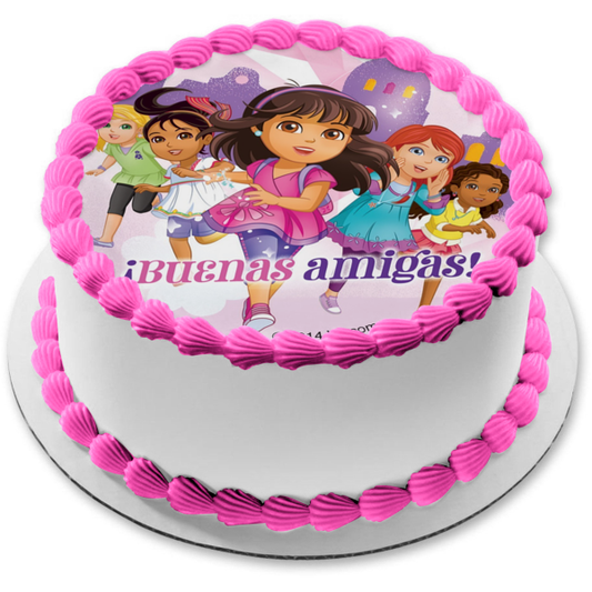 Dora and Friends Naiya Kate Alana Emma Edible Cake Topper Image ABPID21975