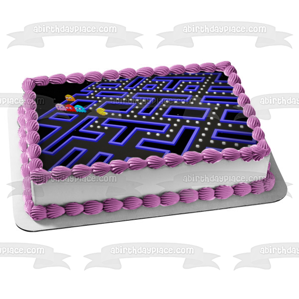 Imagen comestible para tarta de Namco Pac-Man Inky Blinky Pinky Clyde ABPID22354 