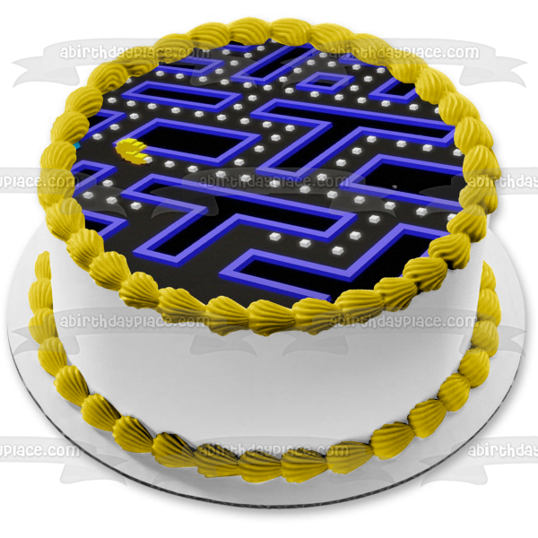 Namco Pac-Man Inky Blinky Pinky Clyde Edible Cake Topper Image ABPID22354