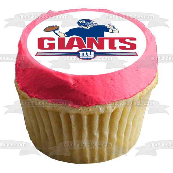 New York Giants Logo NFL Edible Cake Topper Image ABPID24132