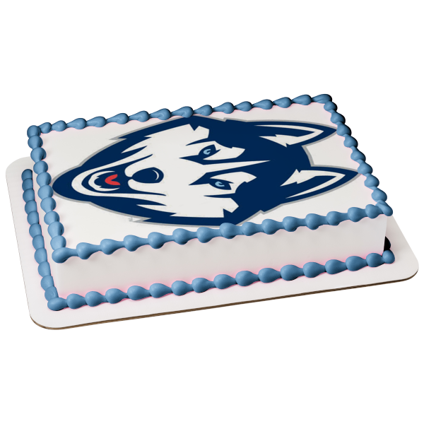 University of Connecticut Huskies Men's Basketball Team Logo NCAA Edible Cake Topper Image ABPID24384