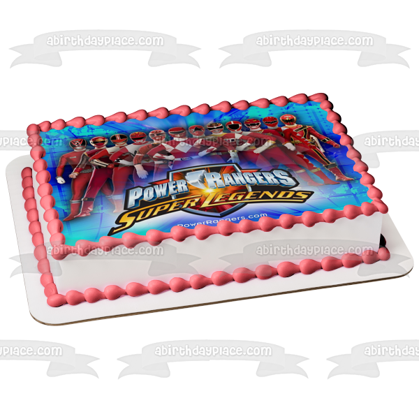 Imagen comestible para tarta de Mighty Morphin 2 Power Rangers Super League ABPID25008 