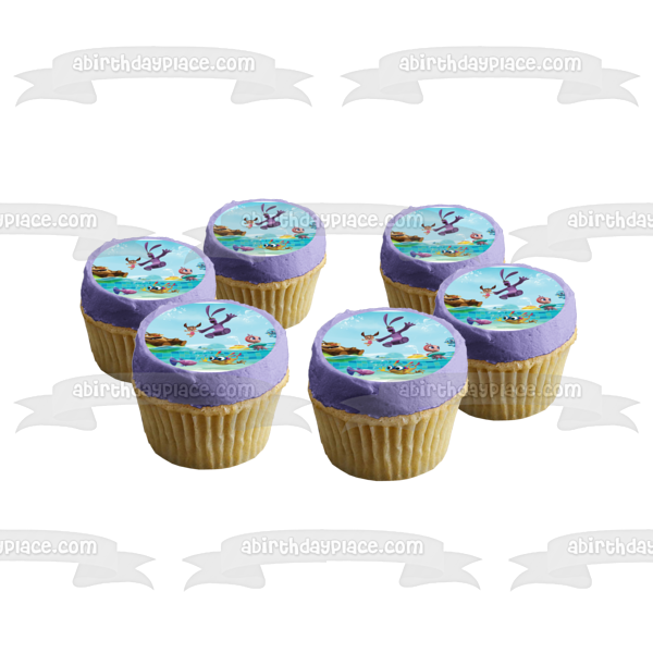 Kate and Mim Mim Lily Boomer Tack Gobbie Swimming Edible Cake Topper Image ABPID25506