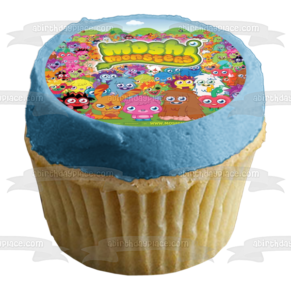 Moshi Monsters Furi Luvli Simon Growl Katsuma Popette Edible Cake Topper Image ABPID25511