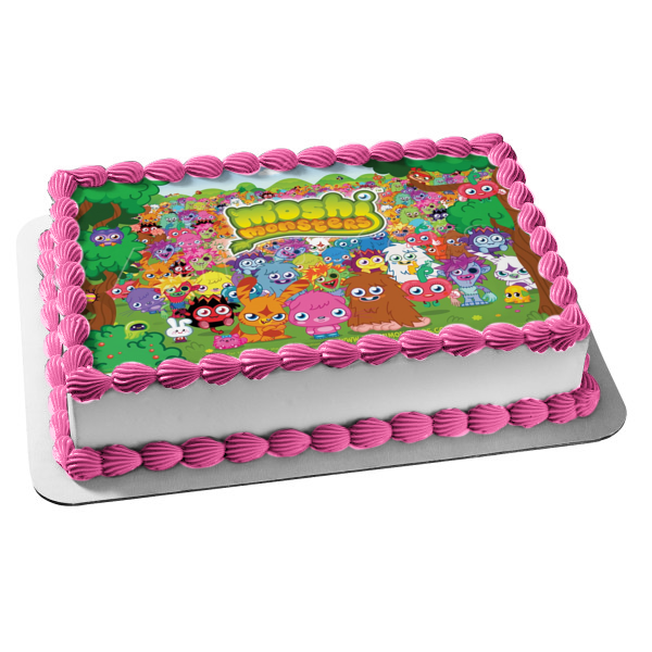 Moshi Monsters Furi Luvli Simon Growl Katsuma Popette Edible Cake Topper Image ABPID25511