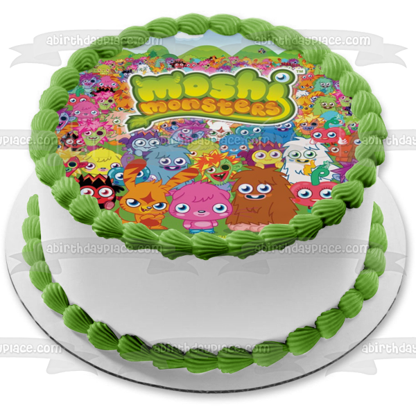 Moshi Monsters Furi Luvli Simon Growl Katsuma Popette Edible Cake Topper Image ABPID25511