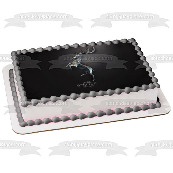 Imagen comestible para tarta con emblema de la casa Baratheon de Juego de Tronos ABPID26906 