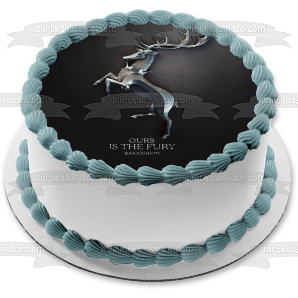 Imagen comestible para tarta con emblema de la casa Baratheon de Juego de Tronos ABPID26906 