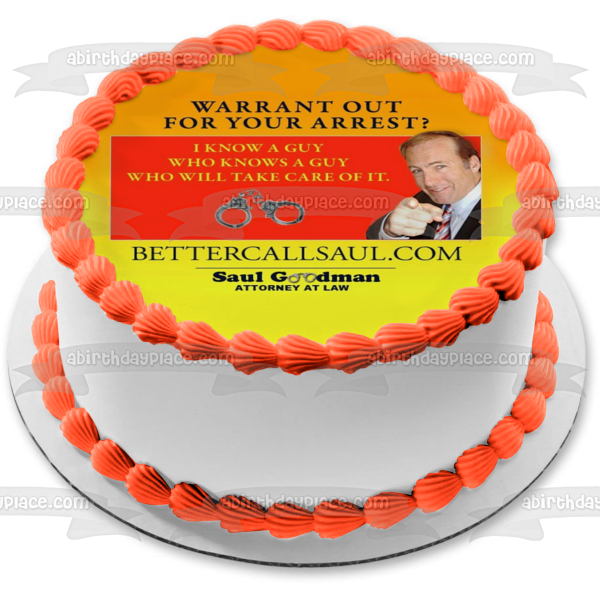 Better Call Saul Saul Goodman Abogado Bill Board Imagen comestible para tarta ABPID27057 