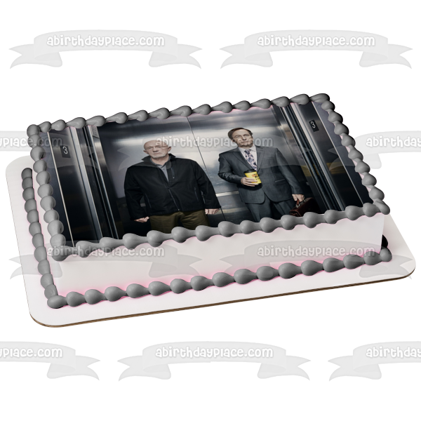 Better Call Saul Mike Ehrmantraut Saul Goodman Ascensor Decoración comestible para tarta Imagen ABPID27063 