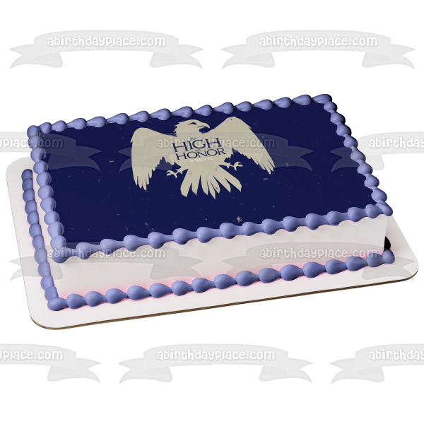 Game of Thrones House Arryn Emblem As High As Honor Edible Cake Topper Image ABPID26946