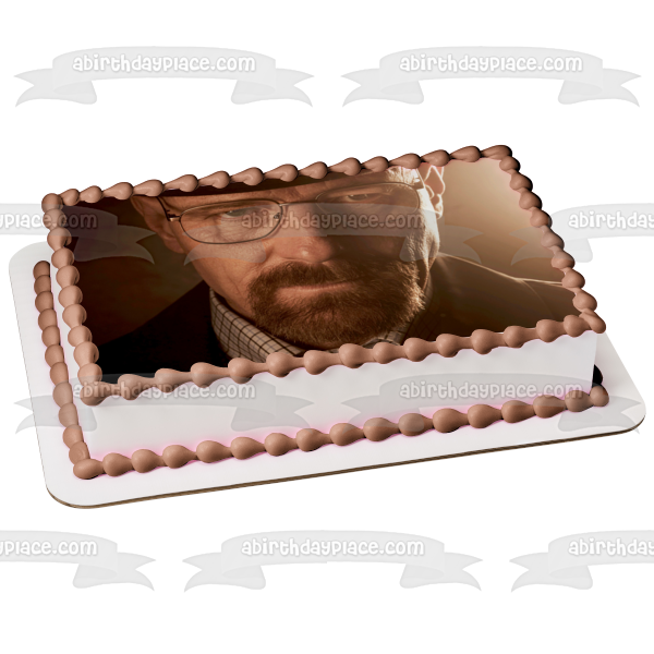 Breaking Bad Walter White Heisenberg Edible Cake Topper Image ABPID27071