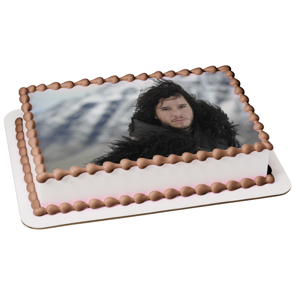 Game of Thrones Jon Snow Edible Cake Topper Image ABPID26949