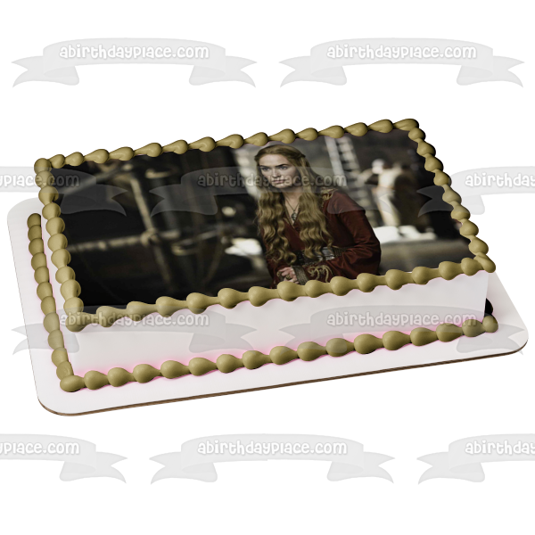 Decoración comestible para tarta de Cersei Lannister de Juego de Tronos Imagen ABPID26954 