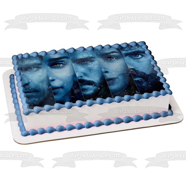 Juego de Tronos Jon Snow Daenerys Targaryen Cersei Lannister Jamie Lannister Tyrion Lannister Imagen comestible para decoración de tarta ABPID26964 