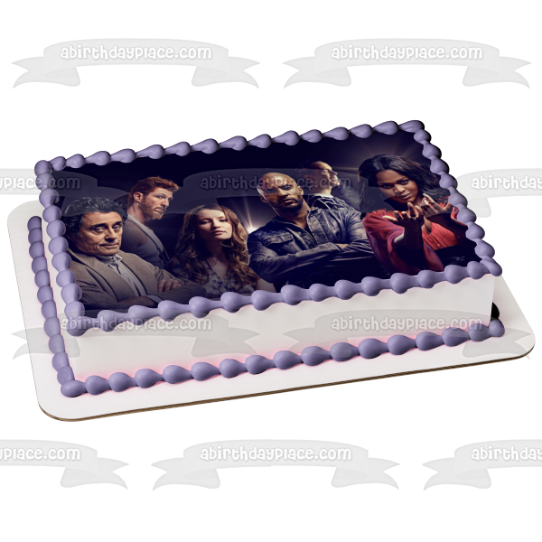 American Gods Shadow Moon Mr. Wednesday Mad Sweeny Laura Moon Technical Boy Bilquis Edible Cake Topper Image ABPID26983