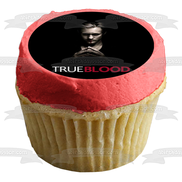 True Blood Eric Northman Vampiro Fondo Negro Imagen comestible para decoración de tarta ABPID26998 