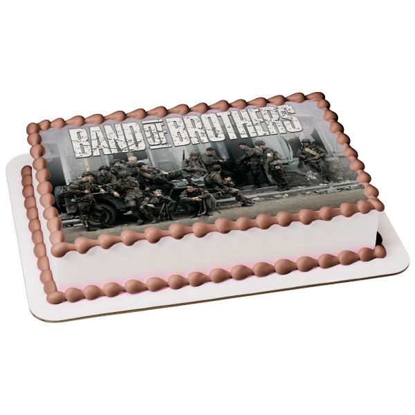 Banda de Hermanos El Sargento. Imagen comestible para tarta de las tropas del ejército de Denver Randleman ABPID27110 