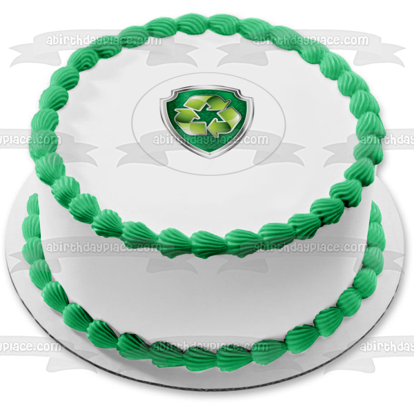 Imagen comestible para decoración de tarta con insignia de Rocky de la Patrulla Canina ABPID27321 