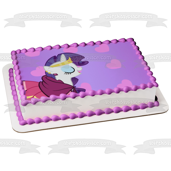 My Little Pony Equestria Girls Fondo de corazones raros Imagen comestible para decoración de tarta ABPID27330 