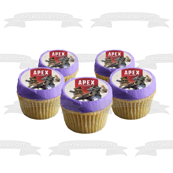 Apex Legends Logo Wraith Gibraltar Bloodhound Edible Cake Topper Image ABPID27354