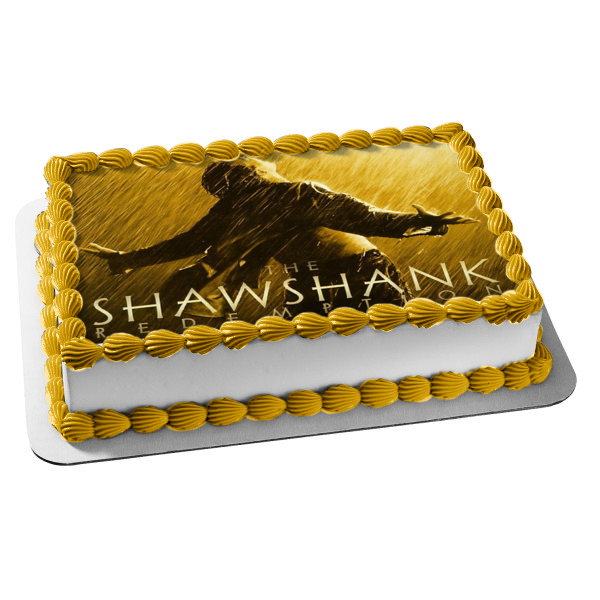 The Shawshank Redemption Andy Dufresne Raining Prison Escape Edible Cake Topper Image ABPID27139