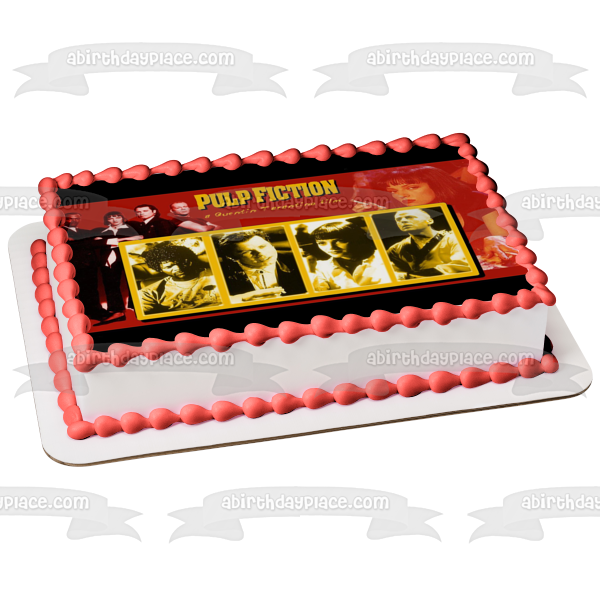 Imagen comestible para tarta de Pulp Fiction Vincent Jules Mia Wallace Butch ABPID27146 