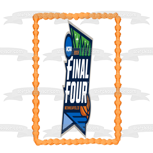 Imagen comestible para tarta con el logotipo de Final Four NCAA Minneapolis 2019 ABPID27398 