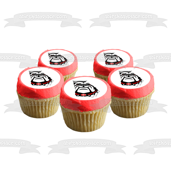 The University of Georgia Bulldogs Logo NCAA Edible Cake Topper Image ABPID27402